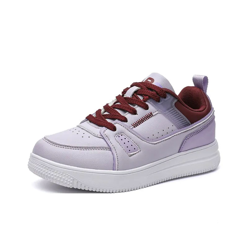 ABIDJAN Lightweight And Breathable Low Top Skateboard Shoes Unisex Pink Purple-1