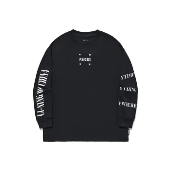 Pleasures X LiNing T Shirts Unisex Black