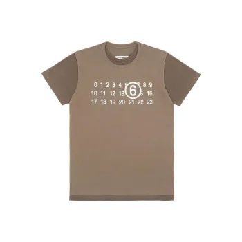 MM6 Maison Margiela Logo Printed Crewneck T Shirt