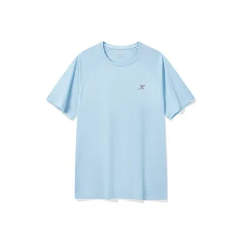 XTEP Variety Training Collection Short Sleeved Knitwear Men's Azure Blue