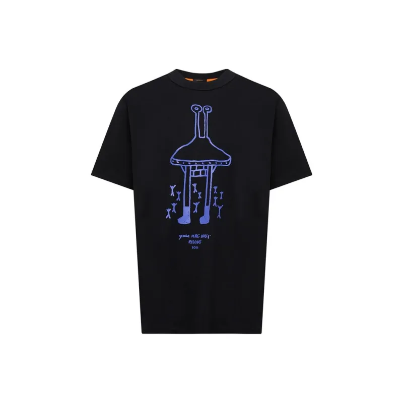 HUGO BOSS SS24 T Shirt Men's Black-0