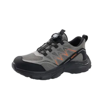 GUYISA Non slip, Wear resistant, Impact resistant Low Top Chunky Sneakers Men's Gray