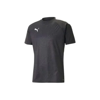 PUMA Teamliga T Shirt Men's Black Shadow Gray