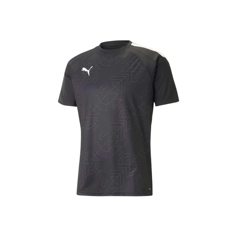 PUMA Teamliga T Shirt Men's Black Shadow Gray-0