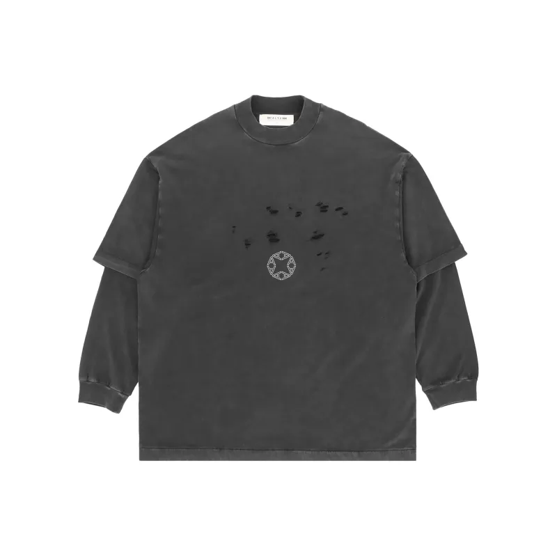 1017 ALYX 9SM Logo print Ripped Layered Sweatshirt-0