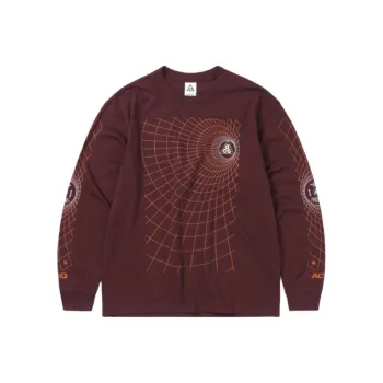 Nike ACG T Shirts Men Night Russet Red