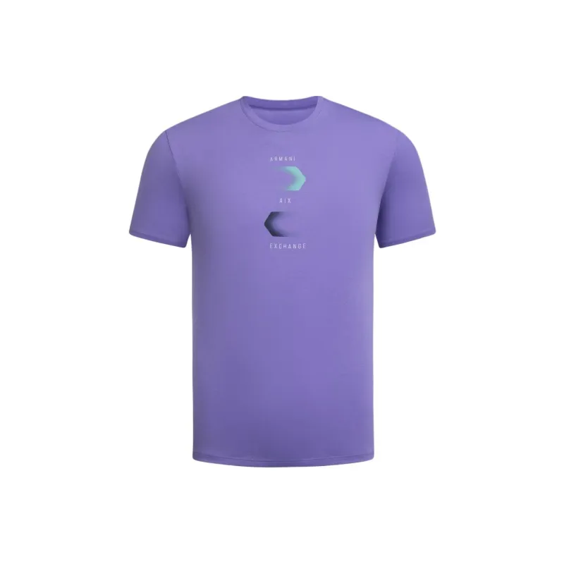 ARMANI EXCHANGE SS24 T Shirt Men's Purple-0