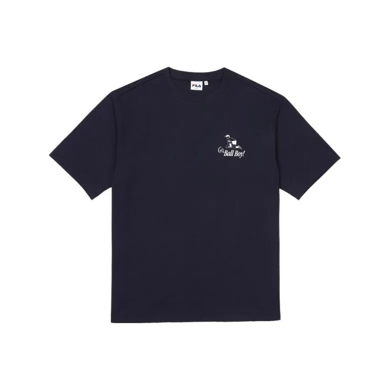 FILA T Shirts Unisex Marine Blue-0