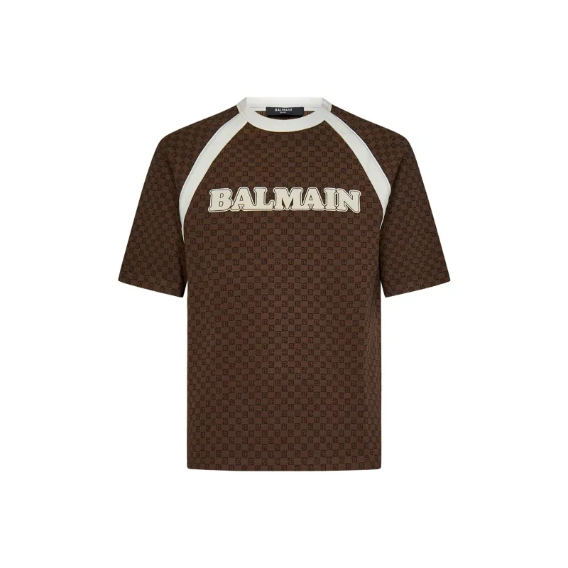BALMAIN Retro Mini Monogram T-shirt-0