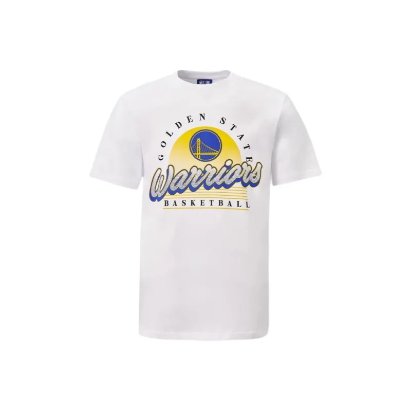 NBA Warriors Team T Shirt Men's White-0