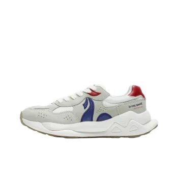 Le Coq Sportif LCS VAILLANCE Anti Slip Wear Resistant Low Top Training Shoes Unisex White Blue Red