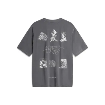 LiNing T Shirt Men's Thunderstorm Gray