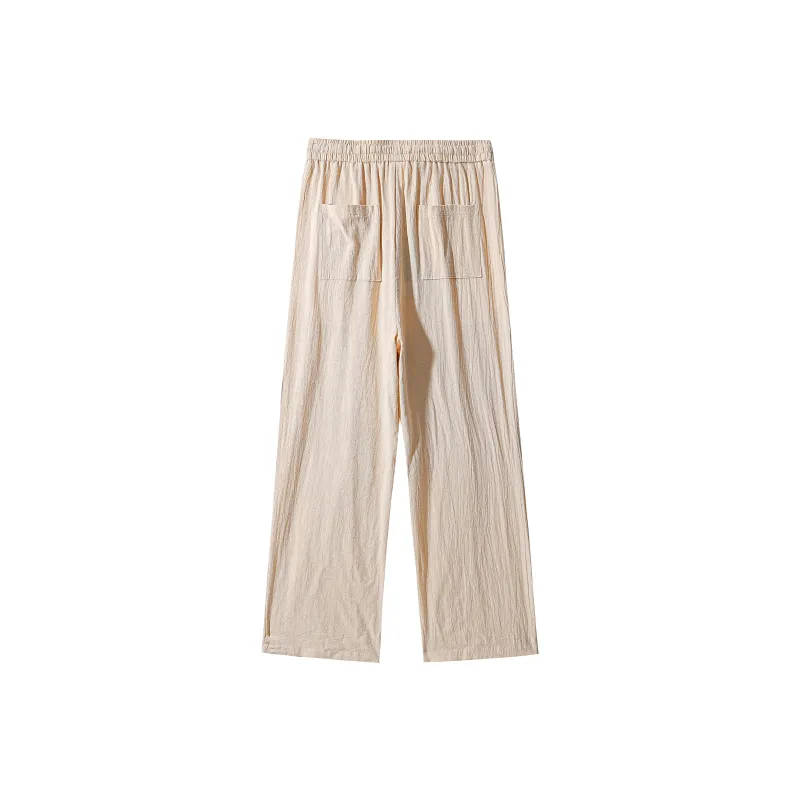 REXSHION Casual Pants Unisex Black-6