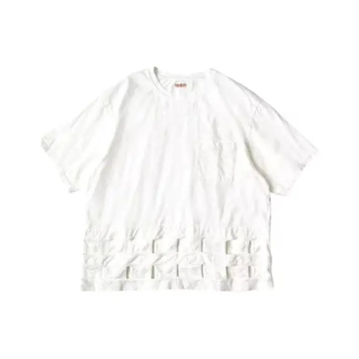 Kapital 20 / Jersey Windowpane T Shirt-0
