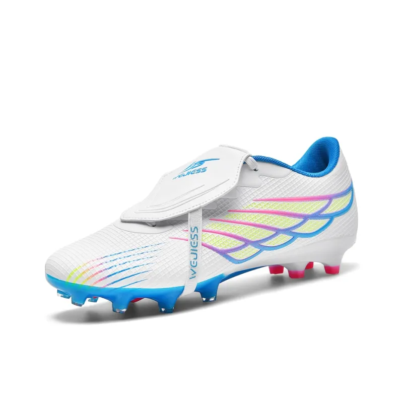 QIUTEXIONG FG Firm Ground Soft Ground, Artificial Ground, Natural Ground Slip Resistant Coverage Soccer Shoes Unisex-8