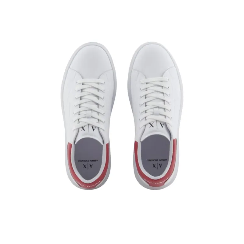 ARMANI EXCHANGEAE Low Top Skateboard Shoes Men's White-2