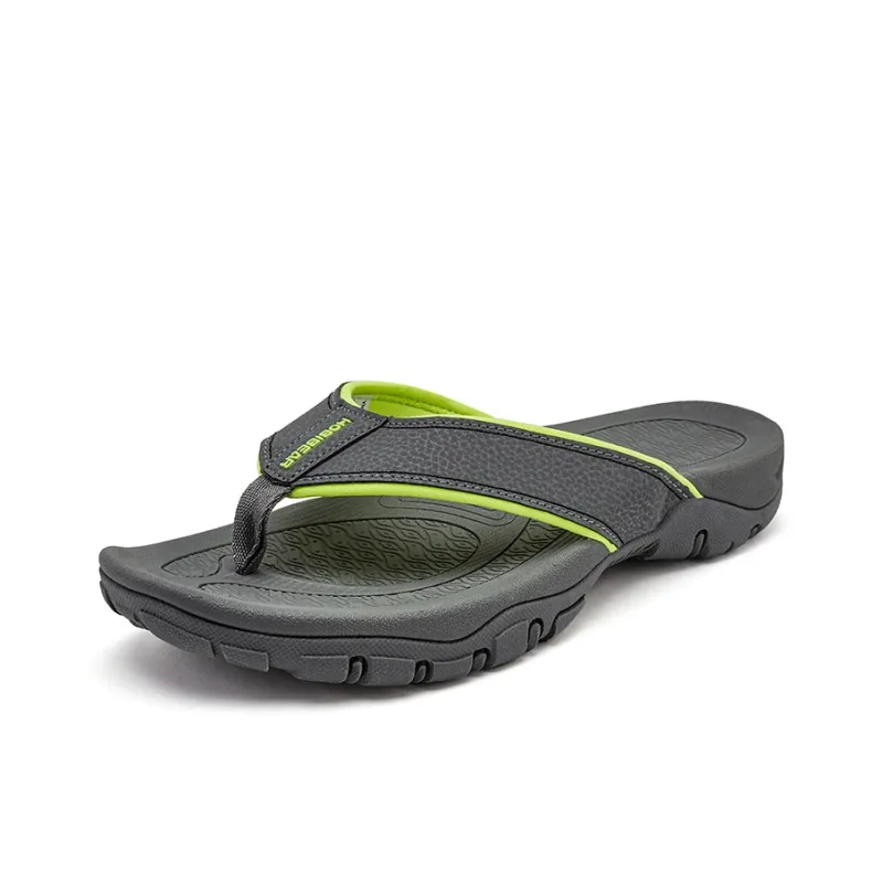 HOBIBEAR Abrasion Resistant Slip Resistant Quick Drying Flip Flops Men's-1