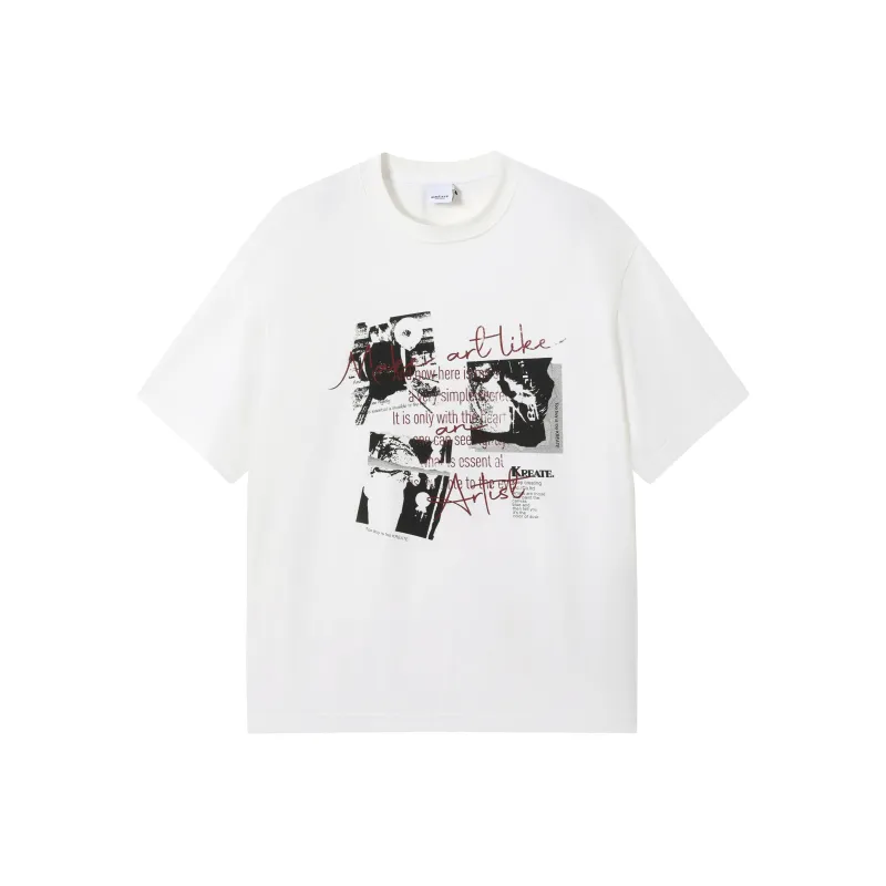 KREATE T Shirts Unisex White-0