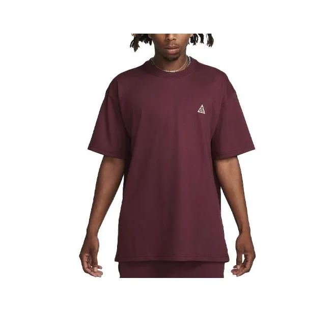 Nike T-Shirts Men Burgundy-0