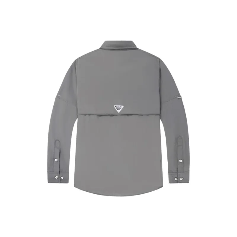 Columbia PFG Shirts Unisex Gray-1