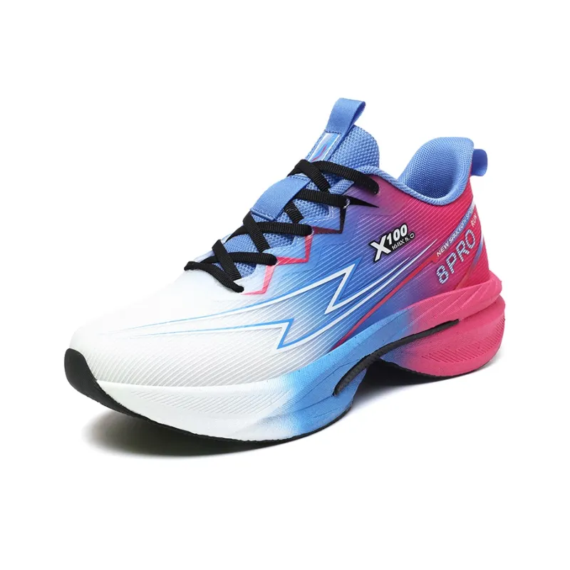 BIANSULONG Cushioned Slip Resistant Abrasion Resistant Low Top Casual Running Shoes Men's Orange Red-6