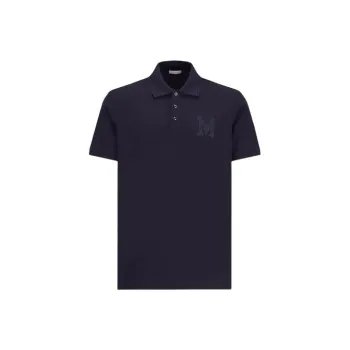 Moncler Monogram Embroidered Polo Shirt