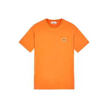 STONE ISLAND T Shirts Men Orange