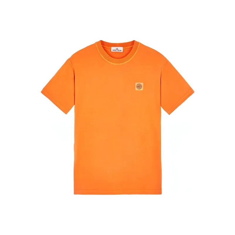 STONE ISLAND T Shirts Men Orange-0