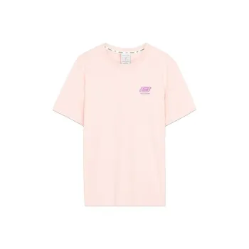 Skechers Colorful T Shirt Unisex Gray Pink