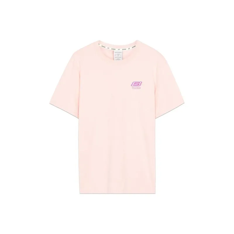 Skechers Colorful T Shirt Unisex Gray Pink-0