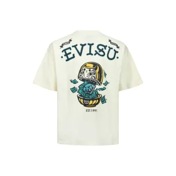 EVISU Diamond Daruma Cotton T shirt
