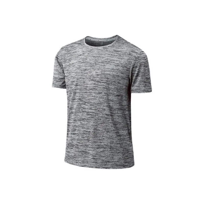 QIAODAN T Shirts Men Medium Gray Heather-0