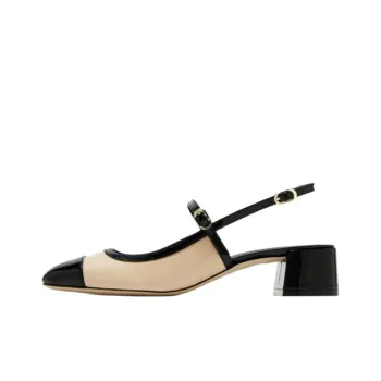 Stuart Weitzman/SW Maeve Block Heel High Heels 3.5cm Women's Beige