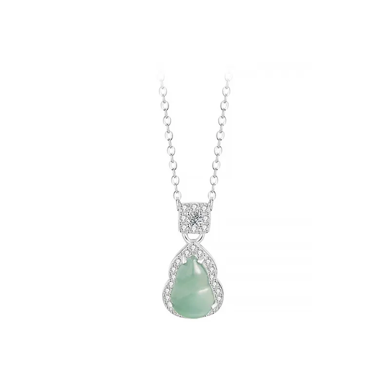PUTUOSHANWENCHUANG Glutinous Jade Jadeite Necklaces Women's-0
