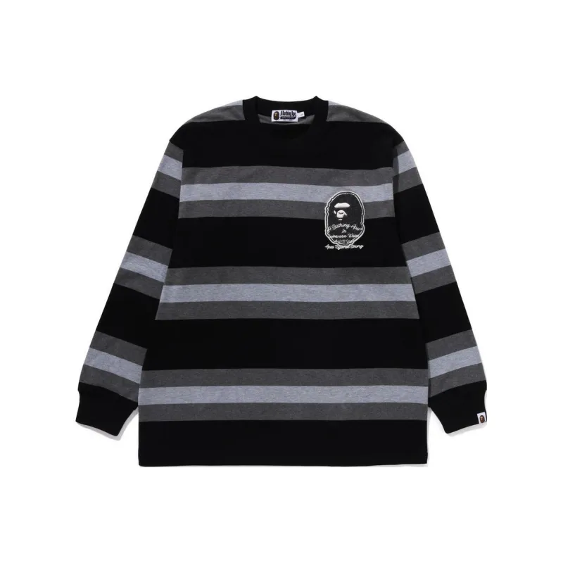 Bape Badge Hoop L/S Tee-0