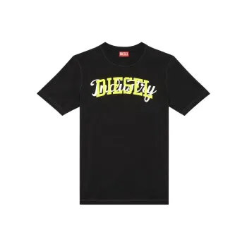 DIESEL Logo Printed Crewneck T Shirt
