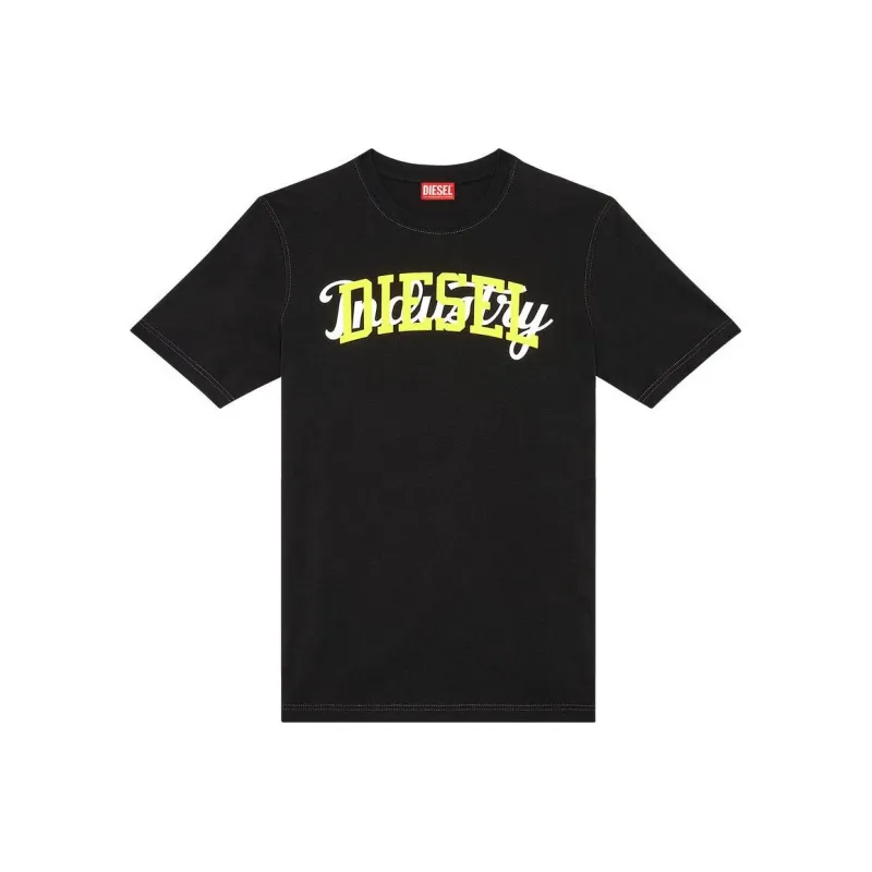 DIESEL Logo Printed Crewneck T-Shirt-0