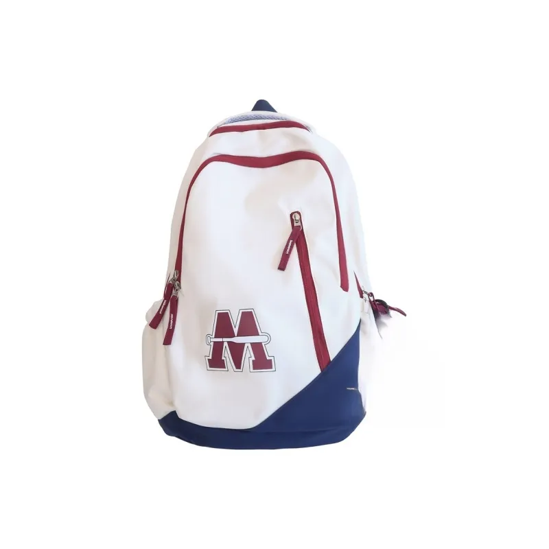 Villelon Nylon Backpack Unisex Red/Blue/Black/Red Blue Multicolor-14