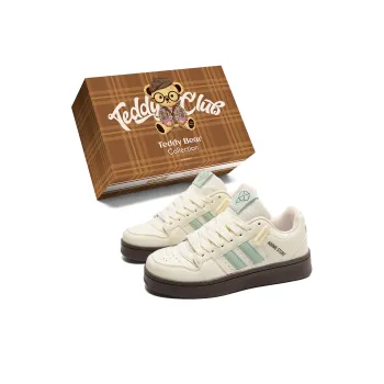 Teddy Bear Collection Coverage Slip Resistant And Abrasion Resistant Low Top Skateboard Shoes Unisex