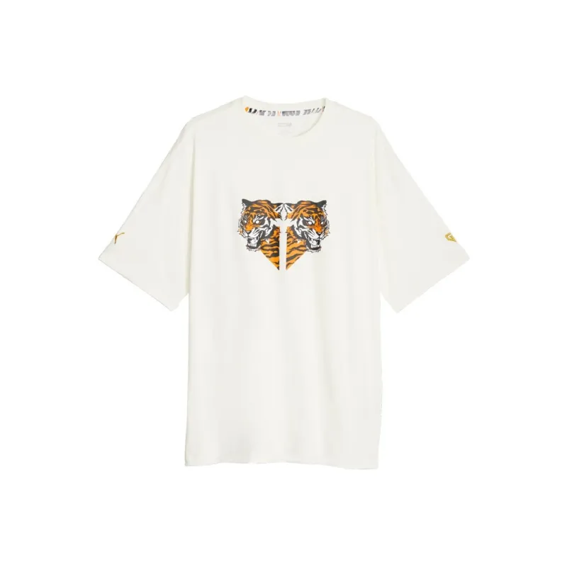PUMA T Shirts Unisex White-0