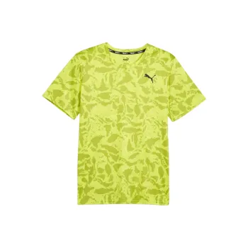 PUMA AOP T-Shirts Men Lime Green