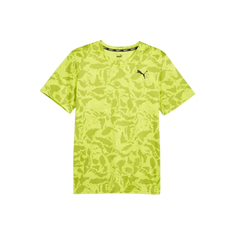 PUMA AOP T-Shirts Men Lime Green-0