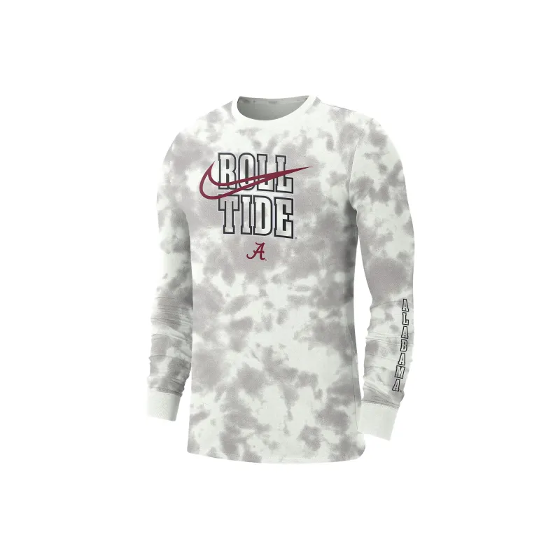 Nike Alabama Back 2 School Men's Nike College Crew Neck Long Sleeve T Shirt-0
