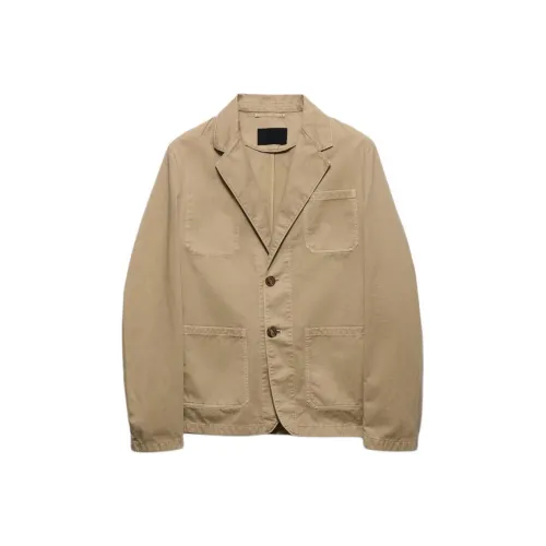 PRADA SS25 Jackets & Coats Men's Khaki