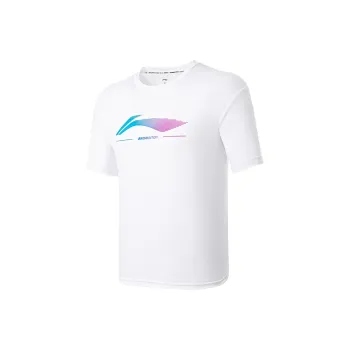 LiNing Badminton Series T Shirt Unisex Standard White