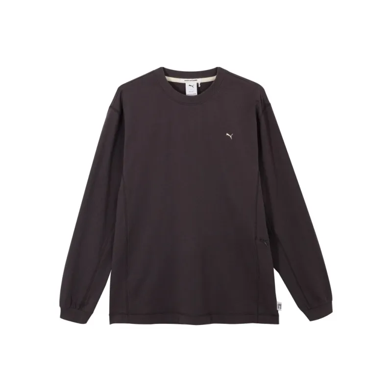 PUMA MMQSWEATSHIR T-Shirts Unisex Charcoal Black-0