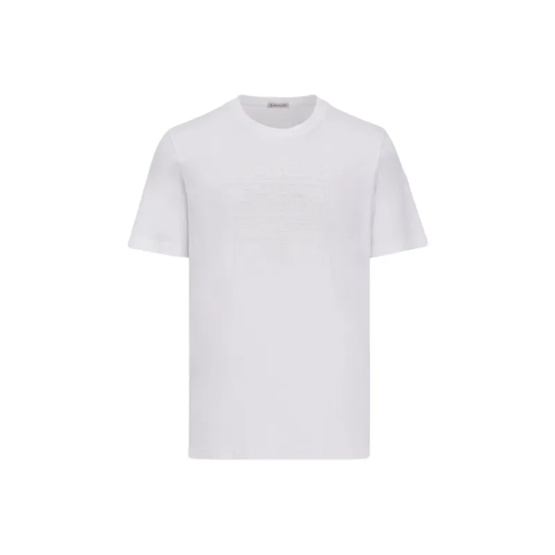 Moncler Logo embossed Cotton T shirt-0