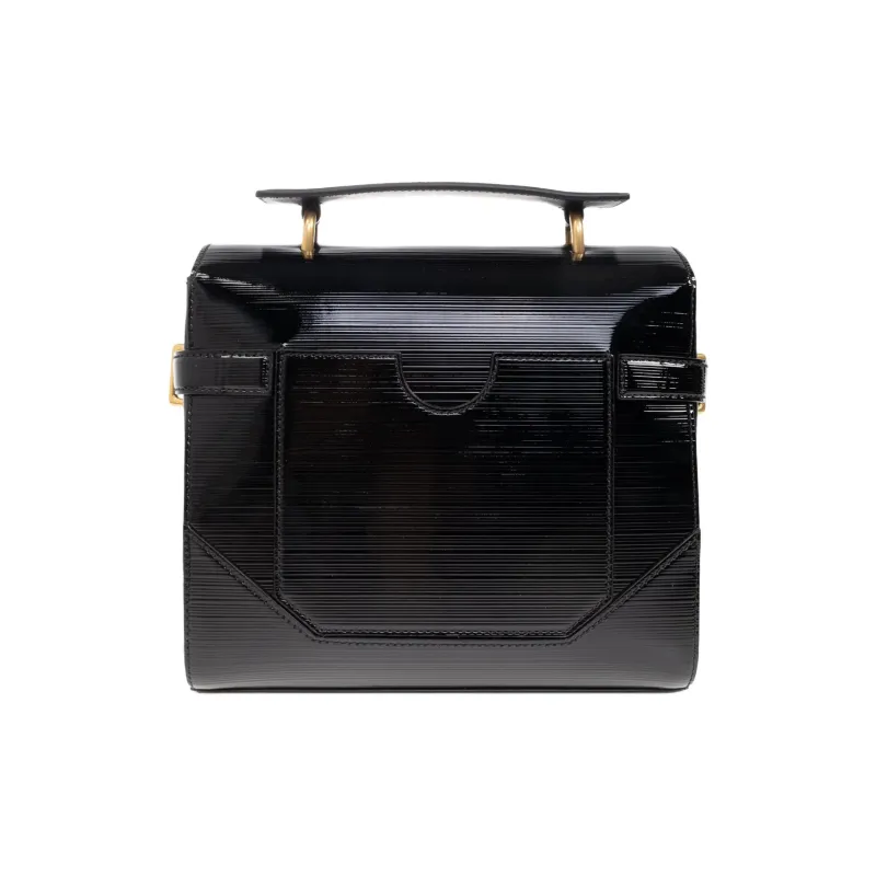 BALMAIN B BUZZ Calfskin Shoulder Bag, Crossbody Bag, Handbag Women's Black-2
