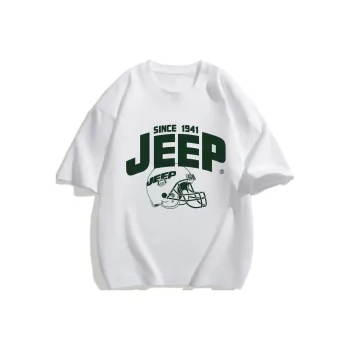 Jeep 2024 Summer Drop Shoulder Sleeve T Shirt Unisex