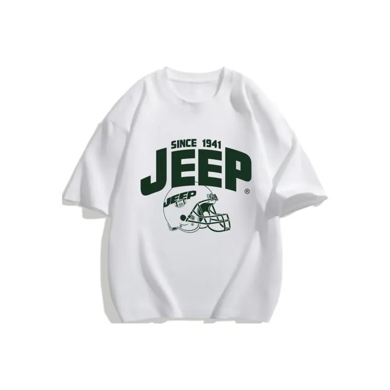 Jeep 2024 Summer Drop Shoulder Sleeve T Shirt Unisex-1